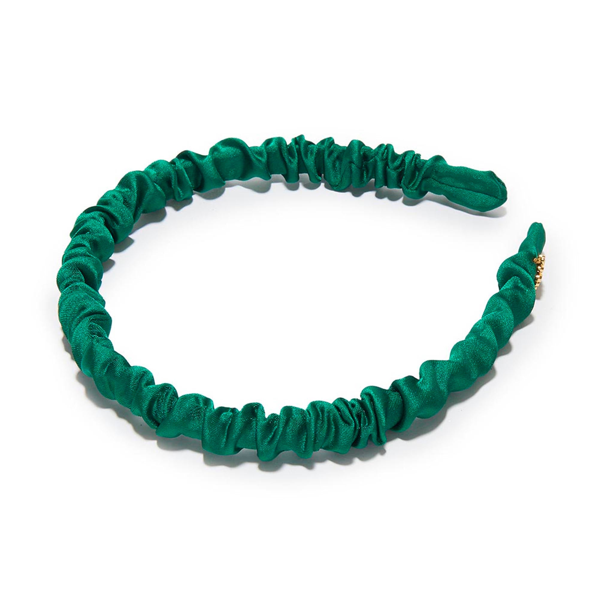 Lele Sadoughi HEADBANDS EVERGREEN JESSIE SILK HEADBAND