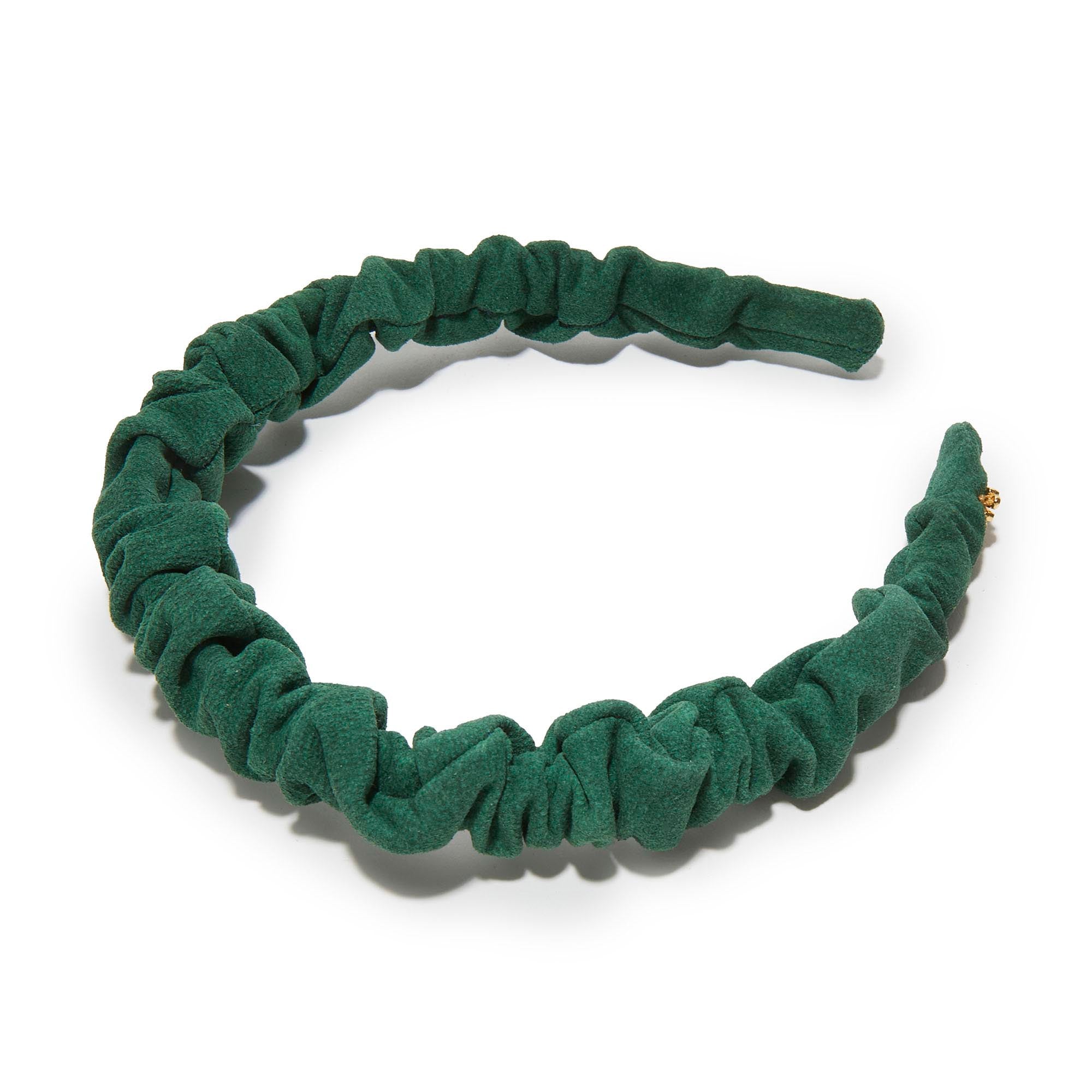 Lele Sadoughi HEADBANDS EVERGREEN JESSIE SUEDE HEADBAND