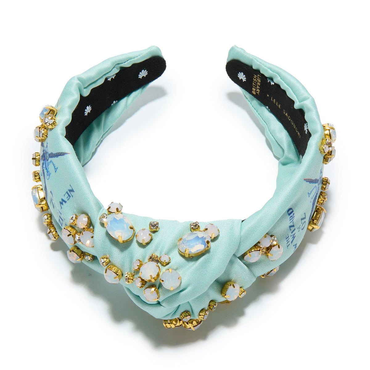 Lele Sadoughi HEADBANDS FLYING MONKEYS THE NEW WIZARD OF OZ EMBELLISHED KNOTTED HEADBAND