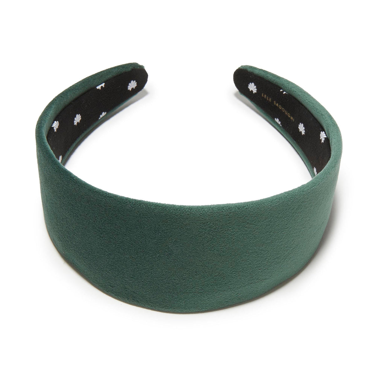 Lele Sadoughi HEADBANDS FOREST GREEN BRIGITTE VELVET HEADBAND