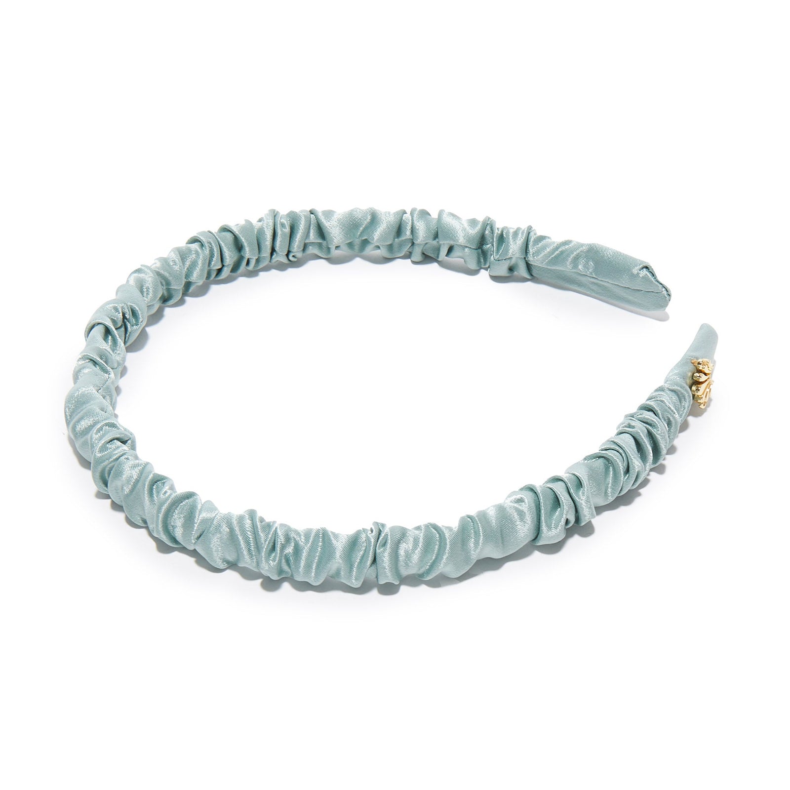 Lele Sadoughi HEADBANDS FRENCH BLUE JESSIE SILK HEADBAND