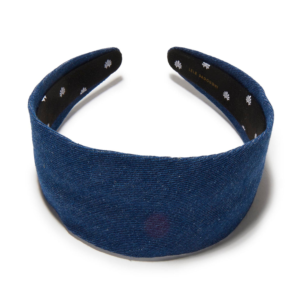 Lele Sadoughi HEADBANDS FRENCH DENIM BRIGITTE HEADBAND