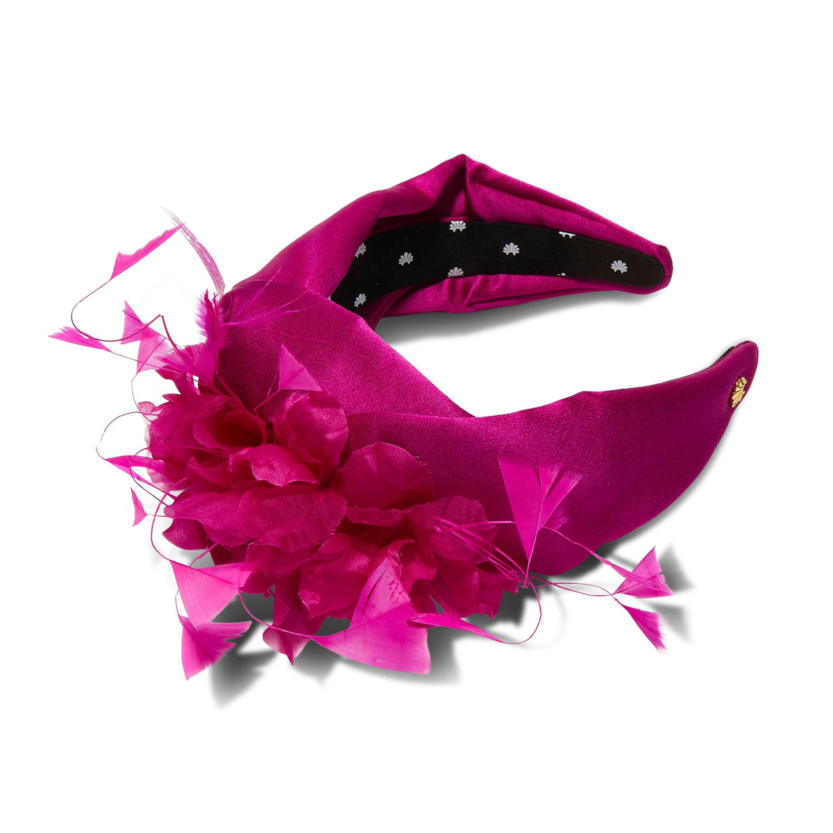 Lele Sadoughi HEADBANDS FUCHSIA MARCHESA COUTURE X LELE SADOUGHI GRETA FLORAL HEADBAND