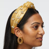 LELE SADOUGHI HEADBANDS GOLD KNOTTED VINE EMBELLISHED HEADBAND