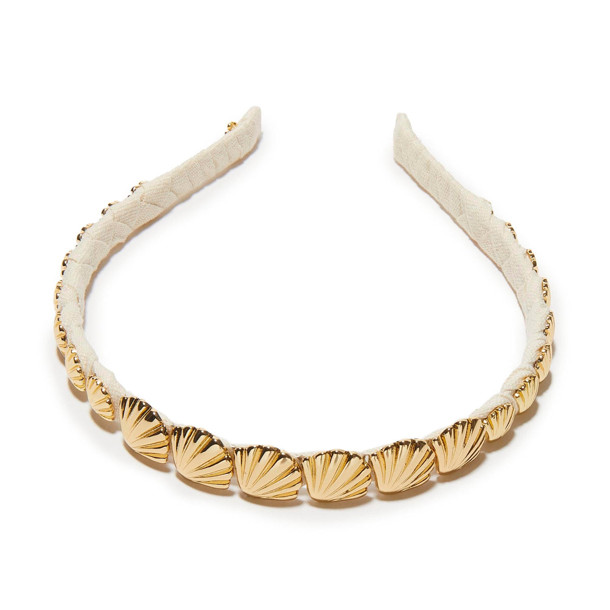 GOLD STRAND SHELL HEADBAND - Lele Sadoughi