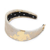 Lele Sadoughi HEADBANDS GOLDEN BRIGITTE GENUINE COWHIDE HEADBAND