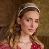 Lele Sadoughi HEADBANDS GOLDEN BRIGITTE GENUINE COWHIDE HEADBAND