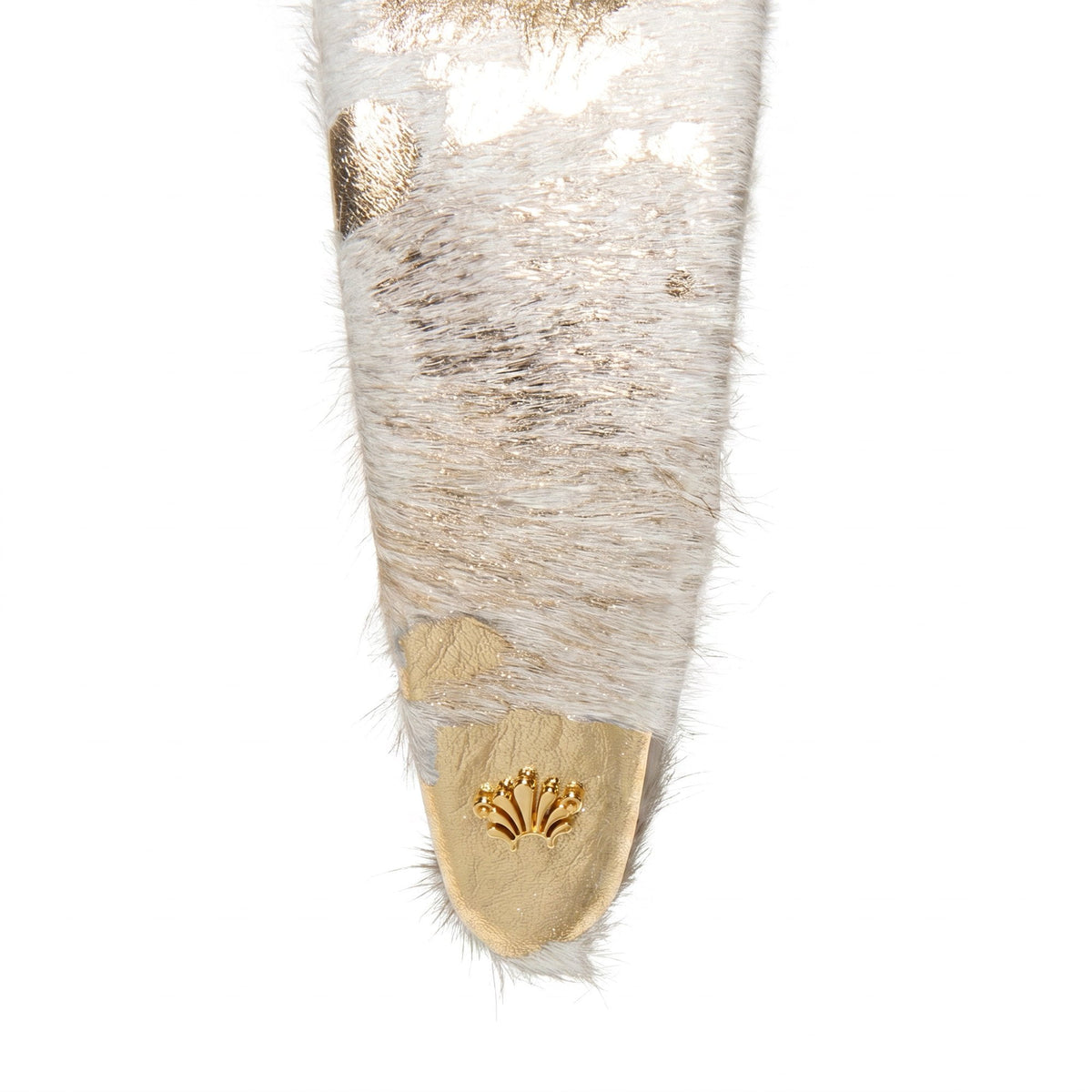 Lele Sadoughi HEADBANDS GOLDEN BRIGITTE GENUINE COWHIDE HEADBAND