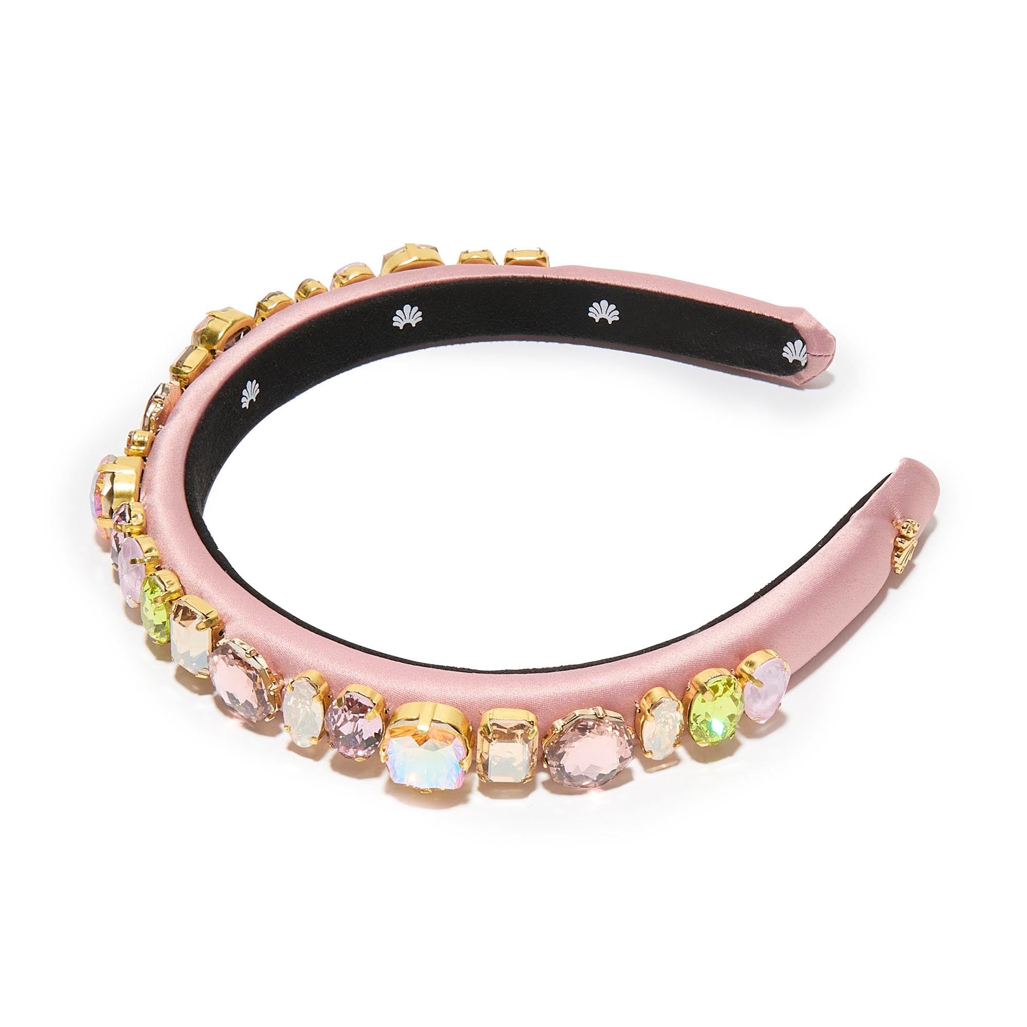 Lele Sadoughi HEADBANDS GOLDEN ROSE GIGI SWAROVSKI CRYSTAL GEM HEADBAND