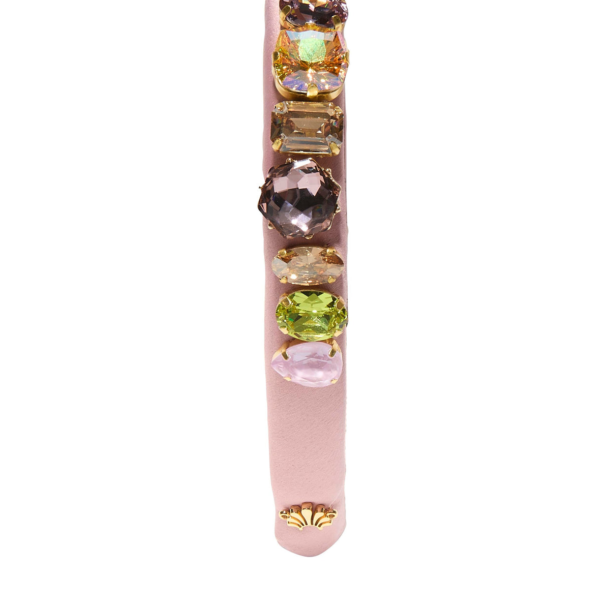 Lele Sadoughi HEADBANDS GOLDEN ROSE GIGI SWAROVSKI CRYSTAL GEM HEADBAND