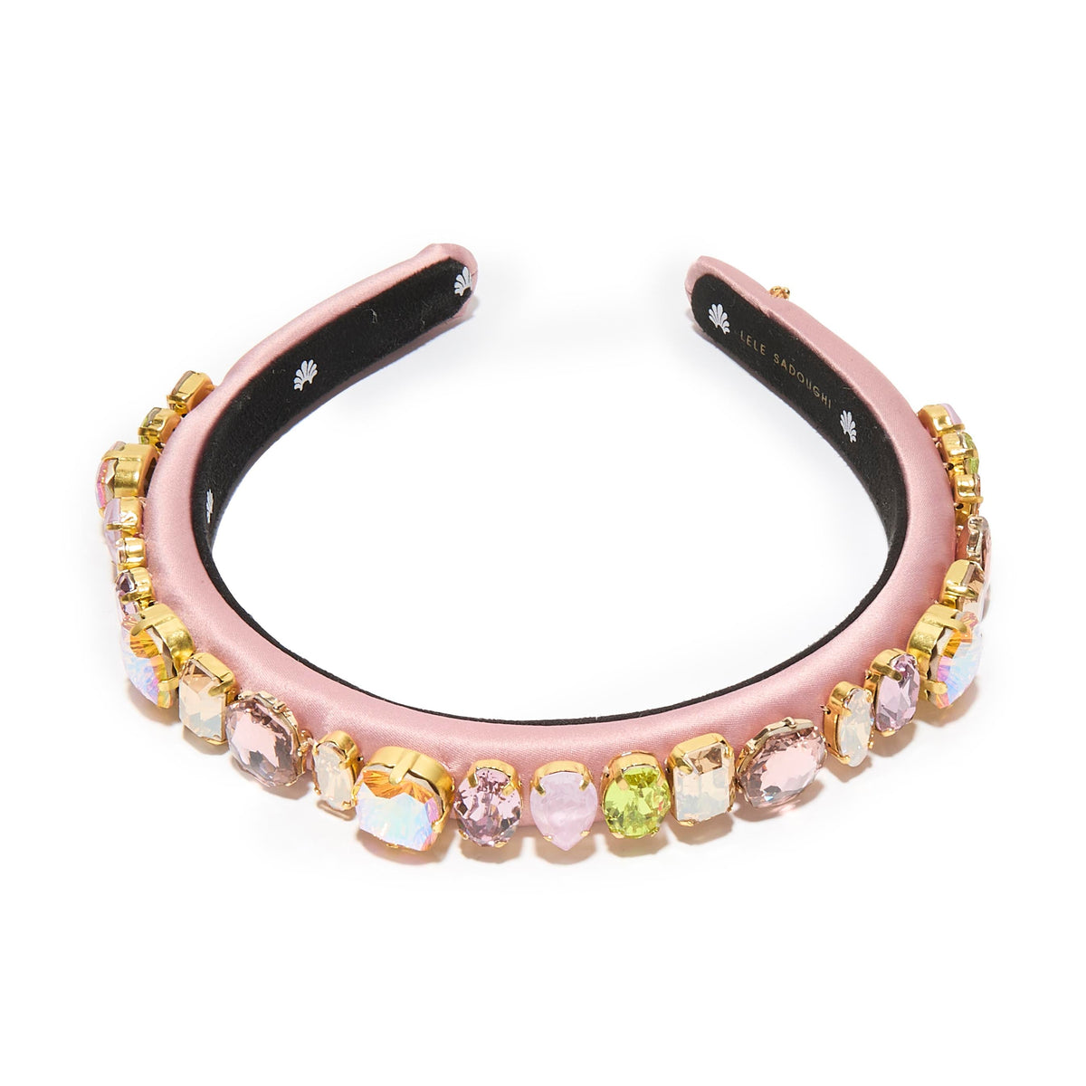 Lele Sadoughi HEADBANDS GOLDEN ROSE GIGI SWAROVSKI CRYSTAL GEM HEADBAND