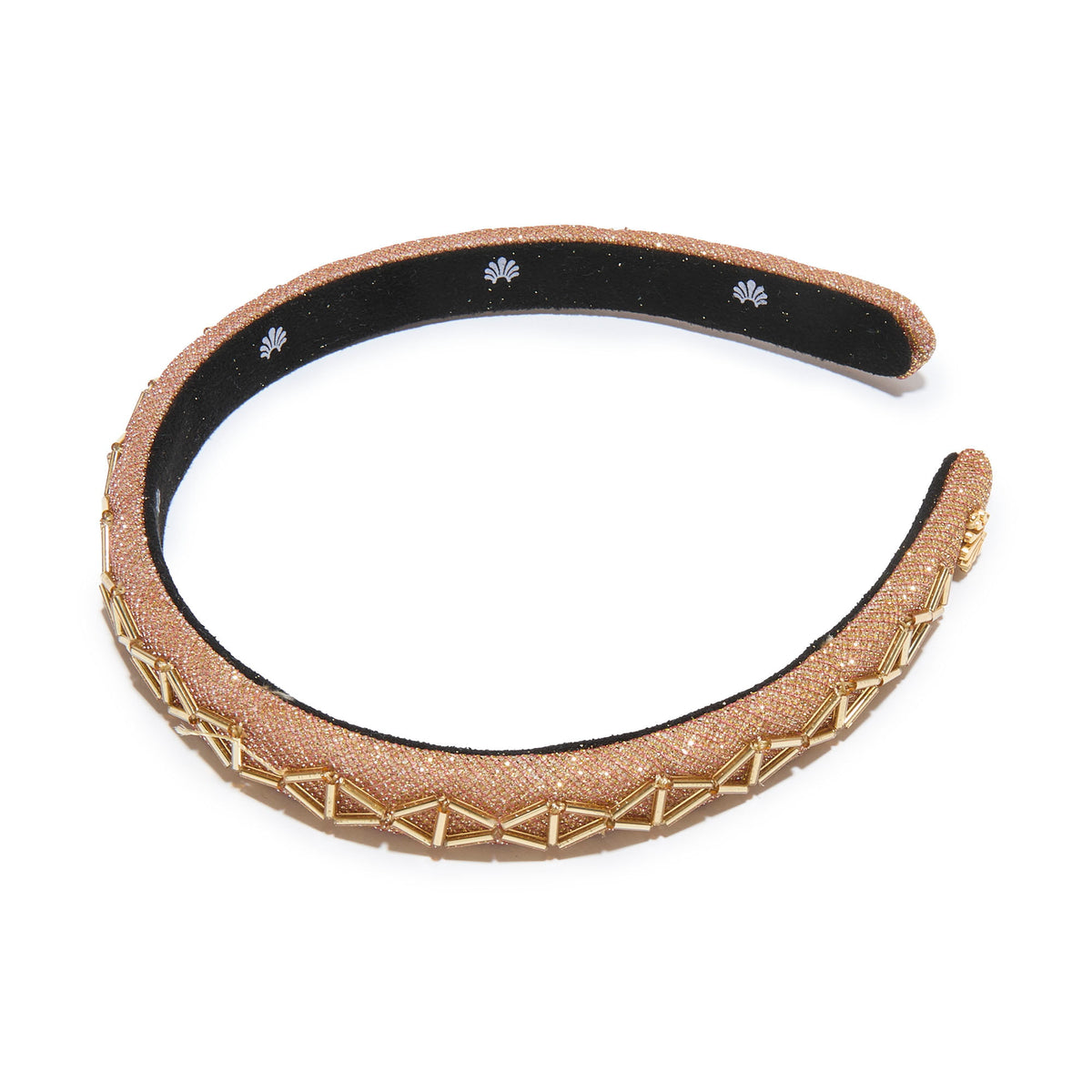 Lele Sadoughi HEADBANDS GOLDEN TERRACOTTA GIGI BEADED HEADBAND