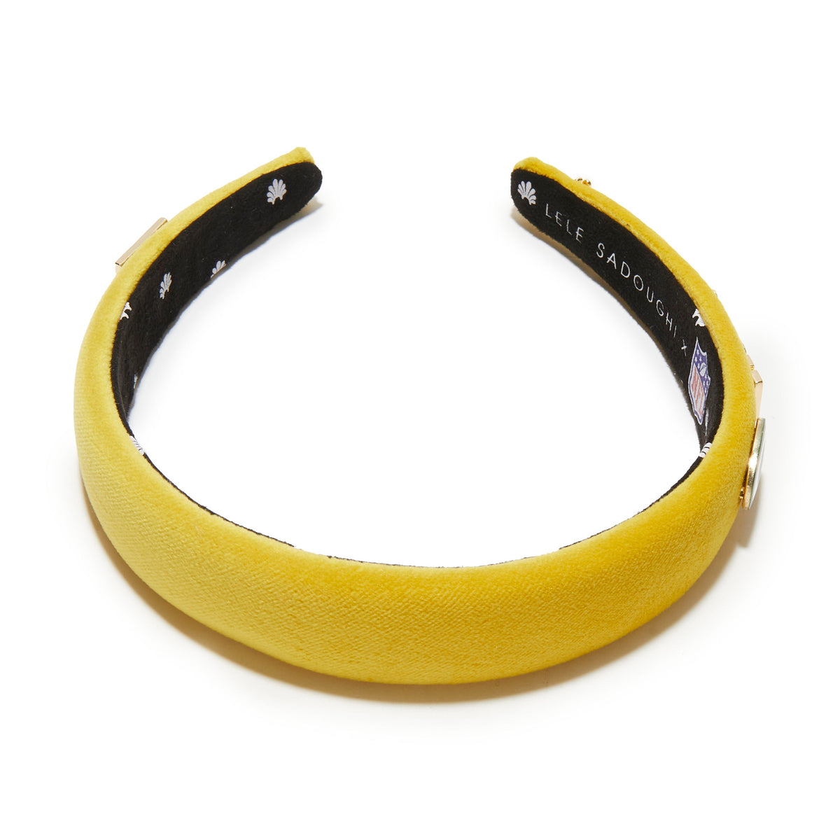 Lele Sadoughi HEADBANDS GREEN BAY PACKERS LELE X NFL GOLD CHARLOTTE HEADBAND *PRE-ORDER*