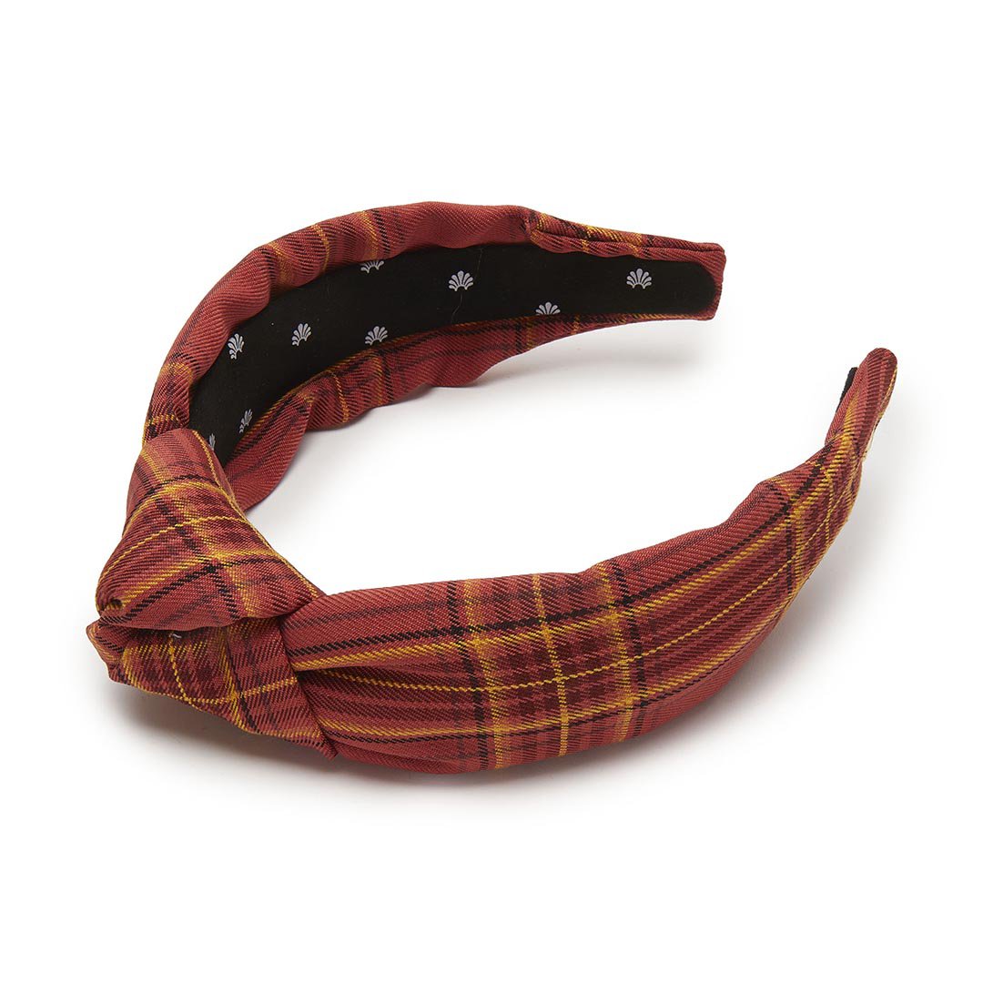 Lele Sadoughi HEADBANDS HALLOW'S EVE KNOTTED PLAID HEADBAND