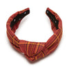 Lele Sadoughi HEADBANDS HALLOW'S EVE KNOTTED PLAID HEADBAND