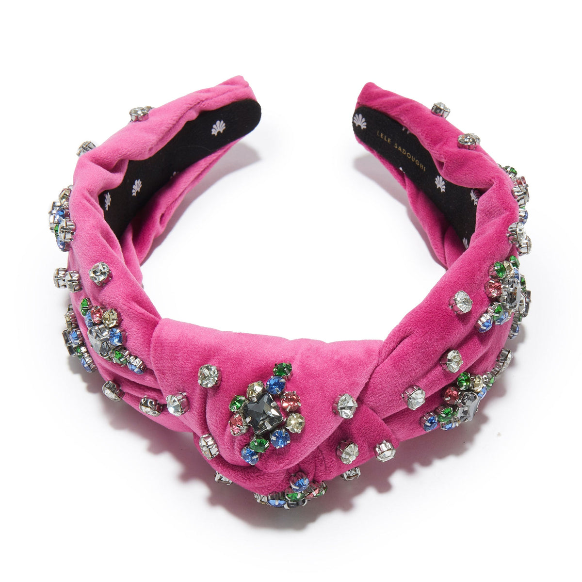 Lele Sadoughi HEADBANDS HARLEQUIN RAINBOW KNOTTED TWINKLE CRYSTAL HEADBAND