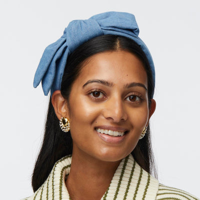 LELE SADOUGHI HEADBANDS HOLLY DENIM HEADBAND