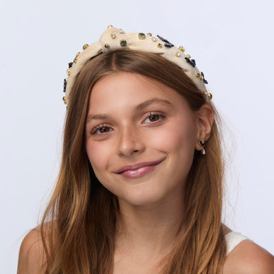 Lele Sadoughi HEADBANDS HUSK KIDS KNOTTED BAT SWARM HEADBAND
