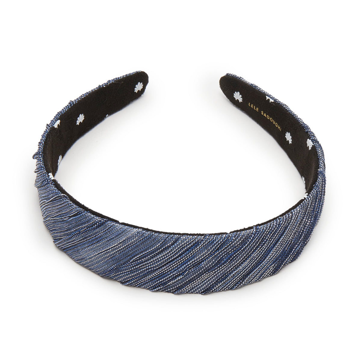 Lele Sadoughi HEADBANDS IMPERIAL BLUE BESSETTE GALAXY HEADBAND