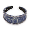 Lele Sadoughi HEADBANDS IMPERIAL BLUE BRIGITTE CRYSTAL TRIM HEADBAND