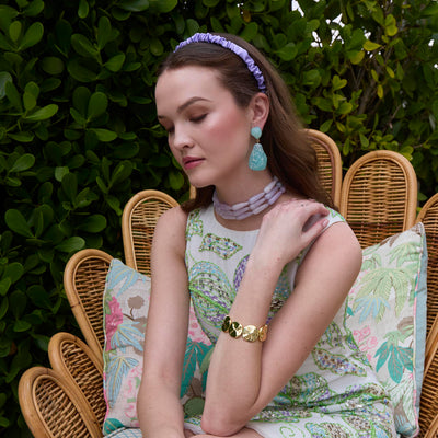 Lele Sadoughi HEADBANDS IRIS JESSIE SATIN HEADBAND