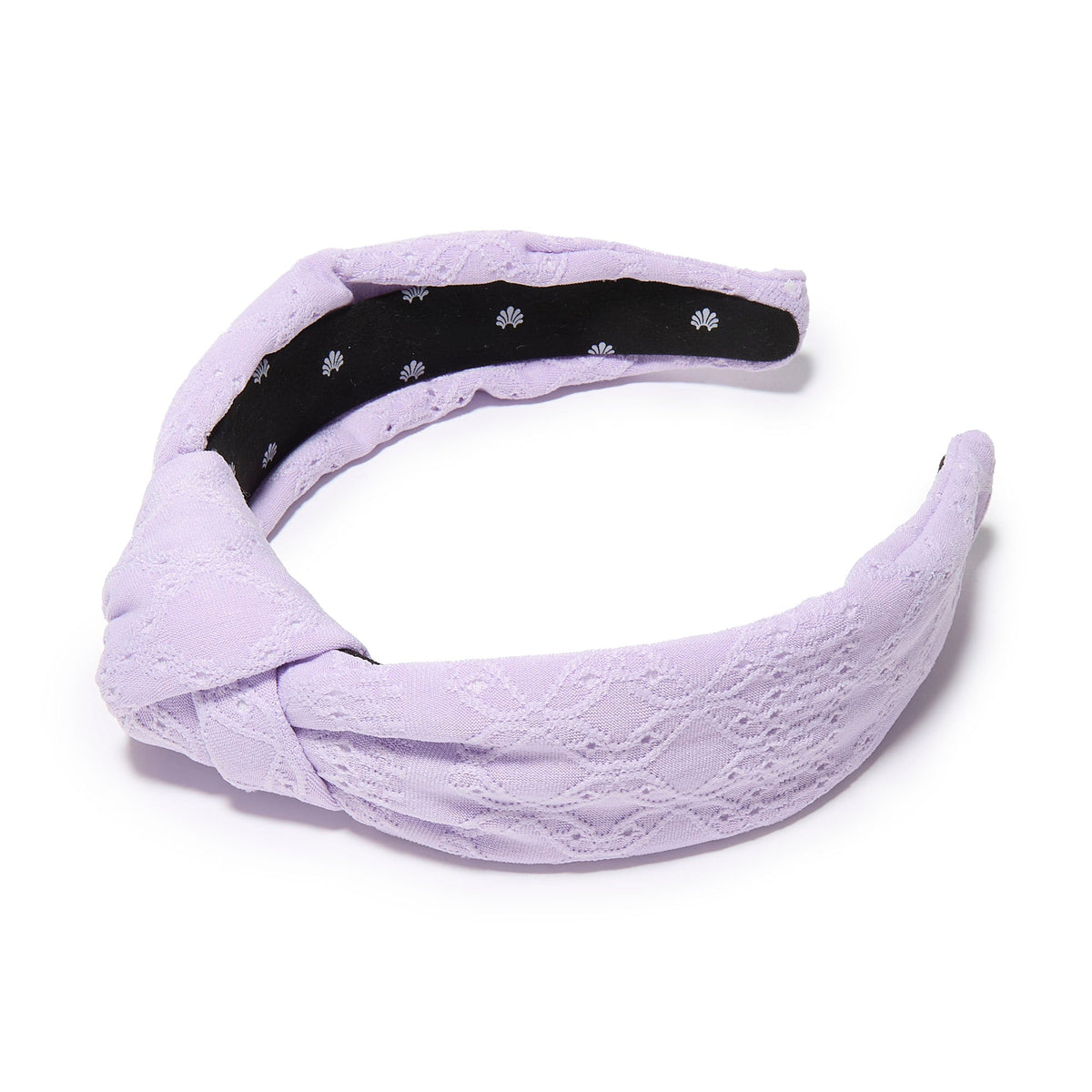 Lele Sadoughi HEADBANDS IRIS KNOTTED EYELET HEADBAND