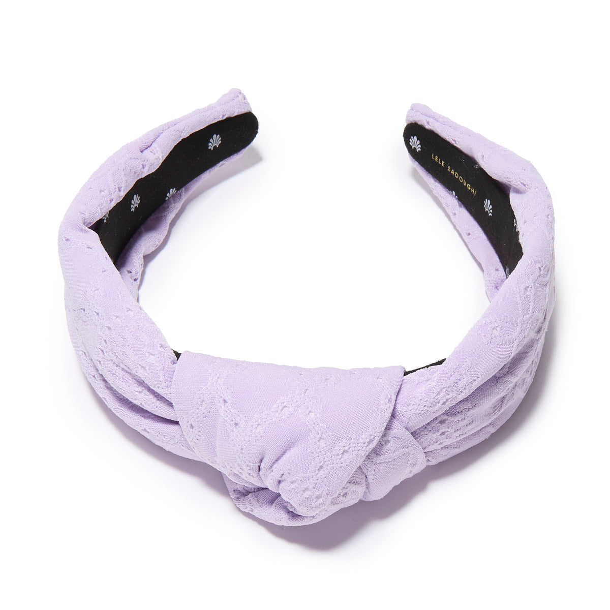 Lele Sadoughi HEADBANDS IRIS KNOTTED EYELET HEADBAND