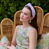 Lele Sadoughi HEADBANDS IRIS KNOTTED EYELET HEADBAND