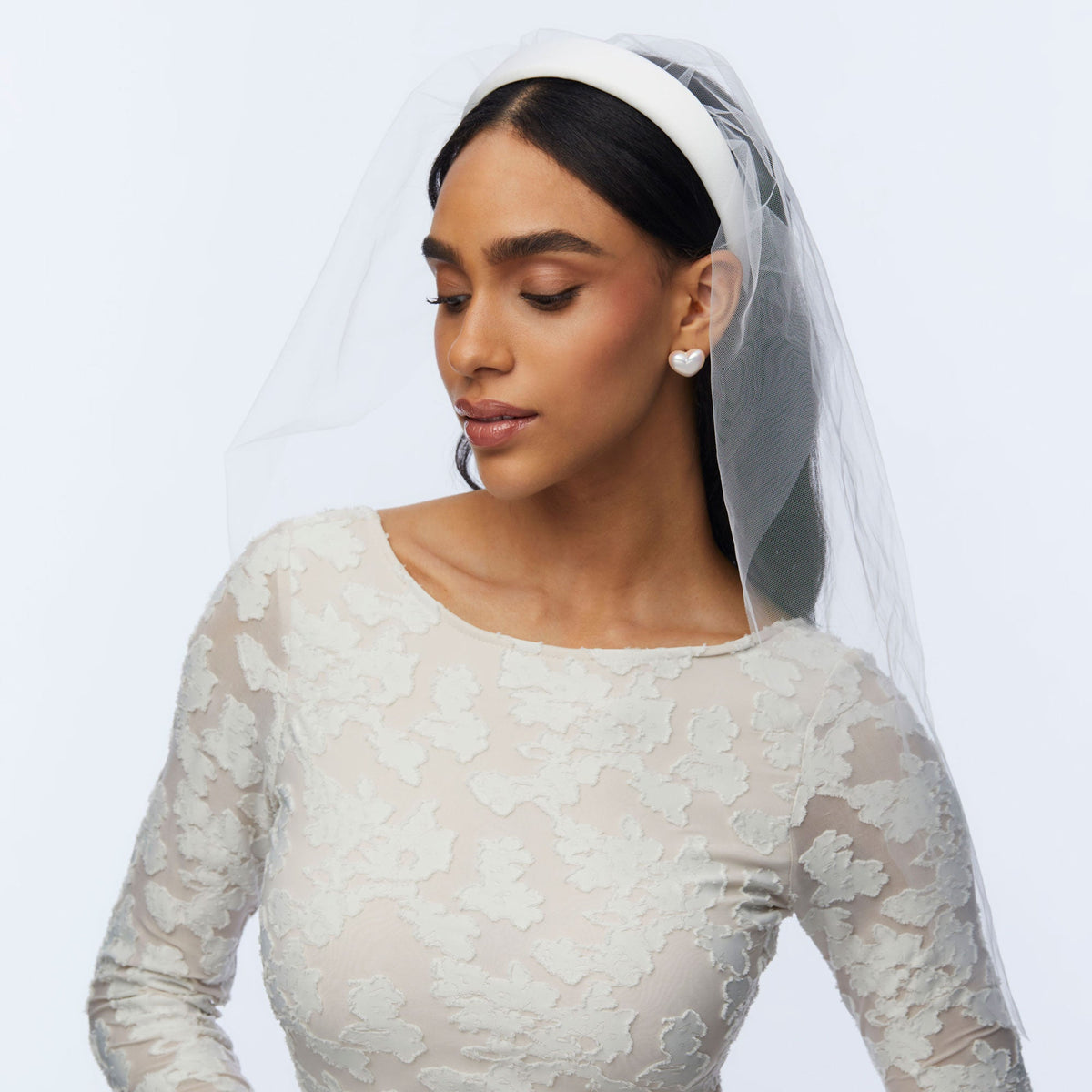 IVORY ALICE VEIL HEADBAND