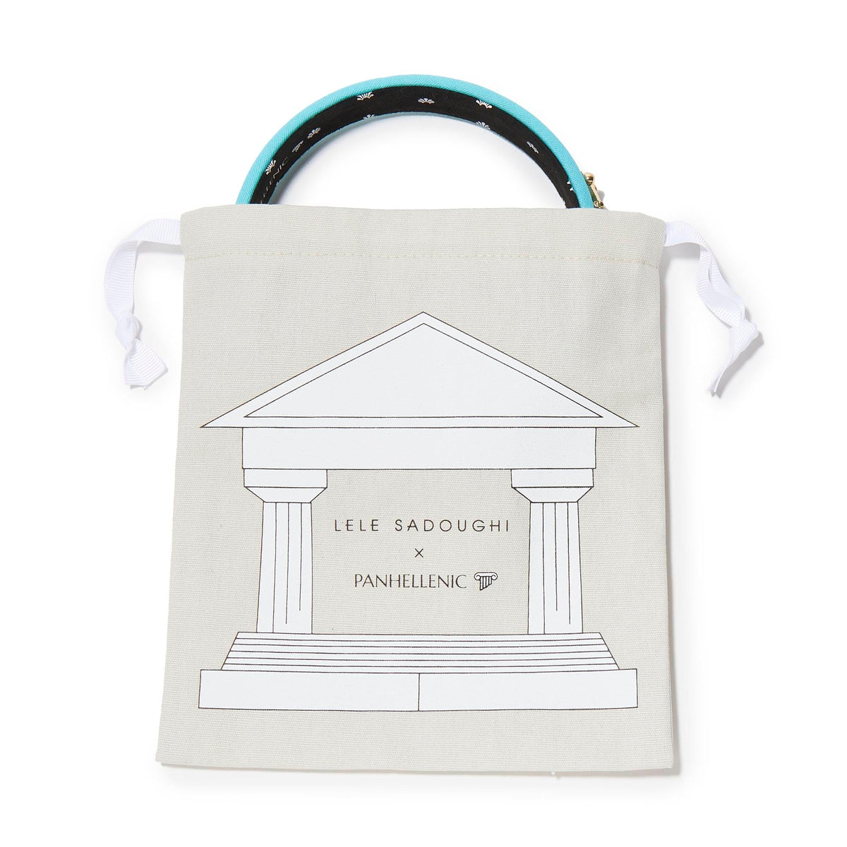 LELE SADOUGHI HEADBANDS IVORY ALPHA CHI OMEGA CHARLOTTE HEADBAND