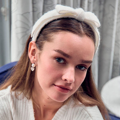 Lele Sadoughi HEADBANDS ONE SIZE IVORY BARDOT HEADBAND