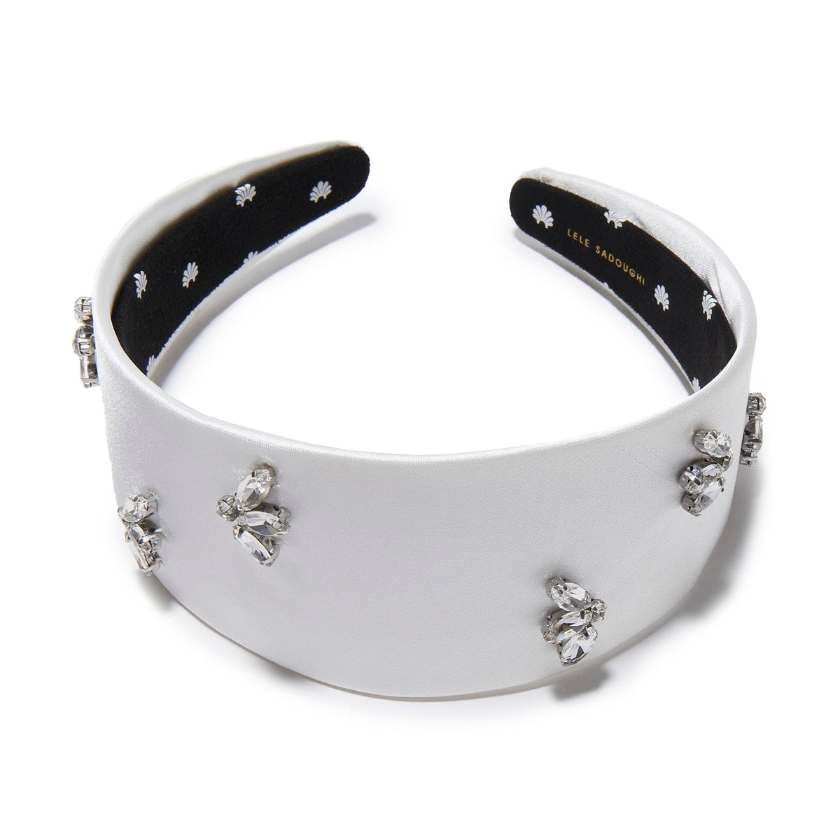 LELE SADOUGHI HEADBANDS IVORY BRIGITTE VINE EMBELLISHED HEADBAND