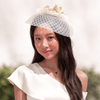 Lele Sadoughi HEADBANDS IVORY FLOWER BLUSHER