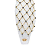 Lele Sadoughi HEADBANDS IVORY GOLD KNOTTED LATTICE HEADBAND