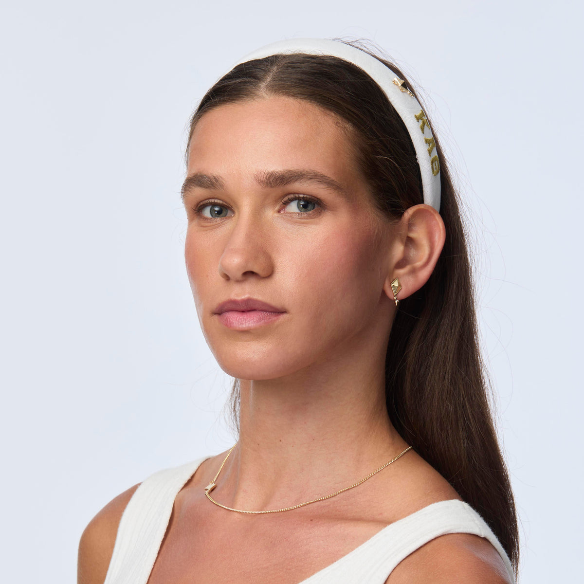 LELE SADOUGHI HEADBANDS IVORY KAPPA ALPHA THETA CHARLOTTE HEADBAND
