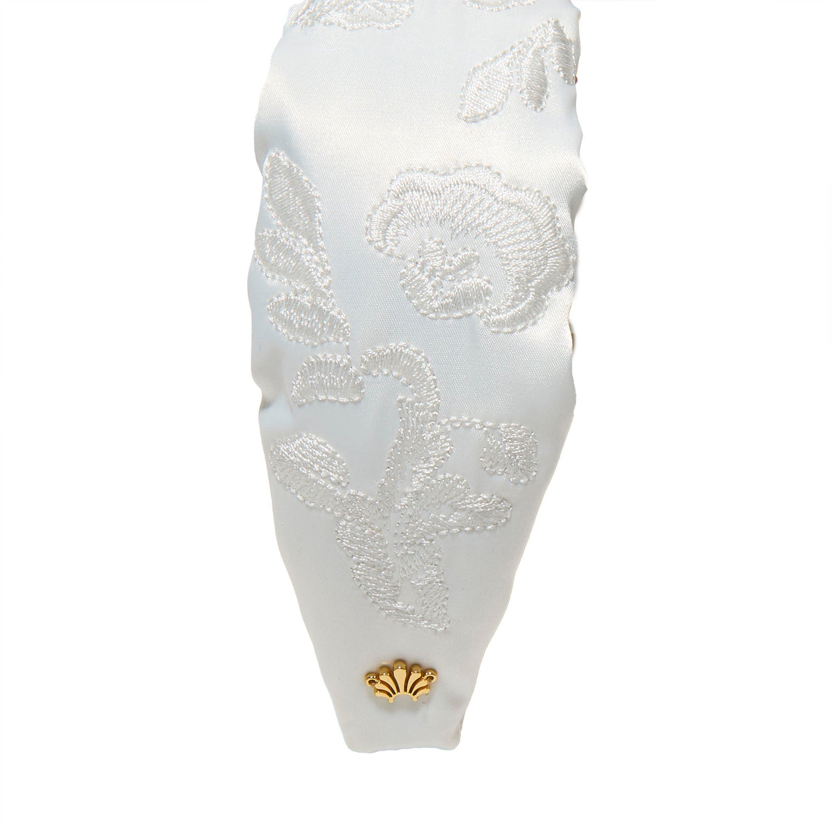 Lele Sadoughi HEADBANDS IVORY MARCHESA NOTTE BRIDAL X LELE SADOUGHI EMBROIDERED LACE HOLLY HEADBAND