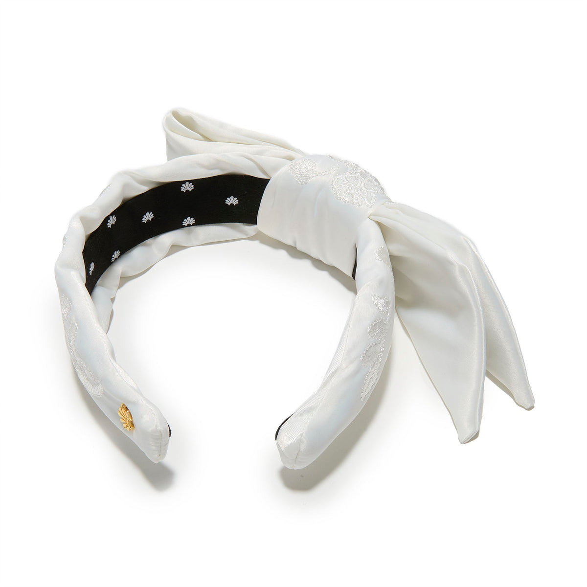 Lele Sadoughi HEADBANDS IVORY MARCHESA NOTTE BRIDAL X LELE SADOUGHI EMBROIDERED LACE HOLLY HEADBAND