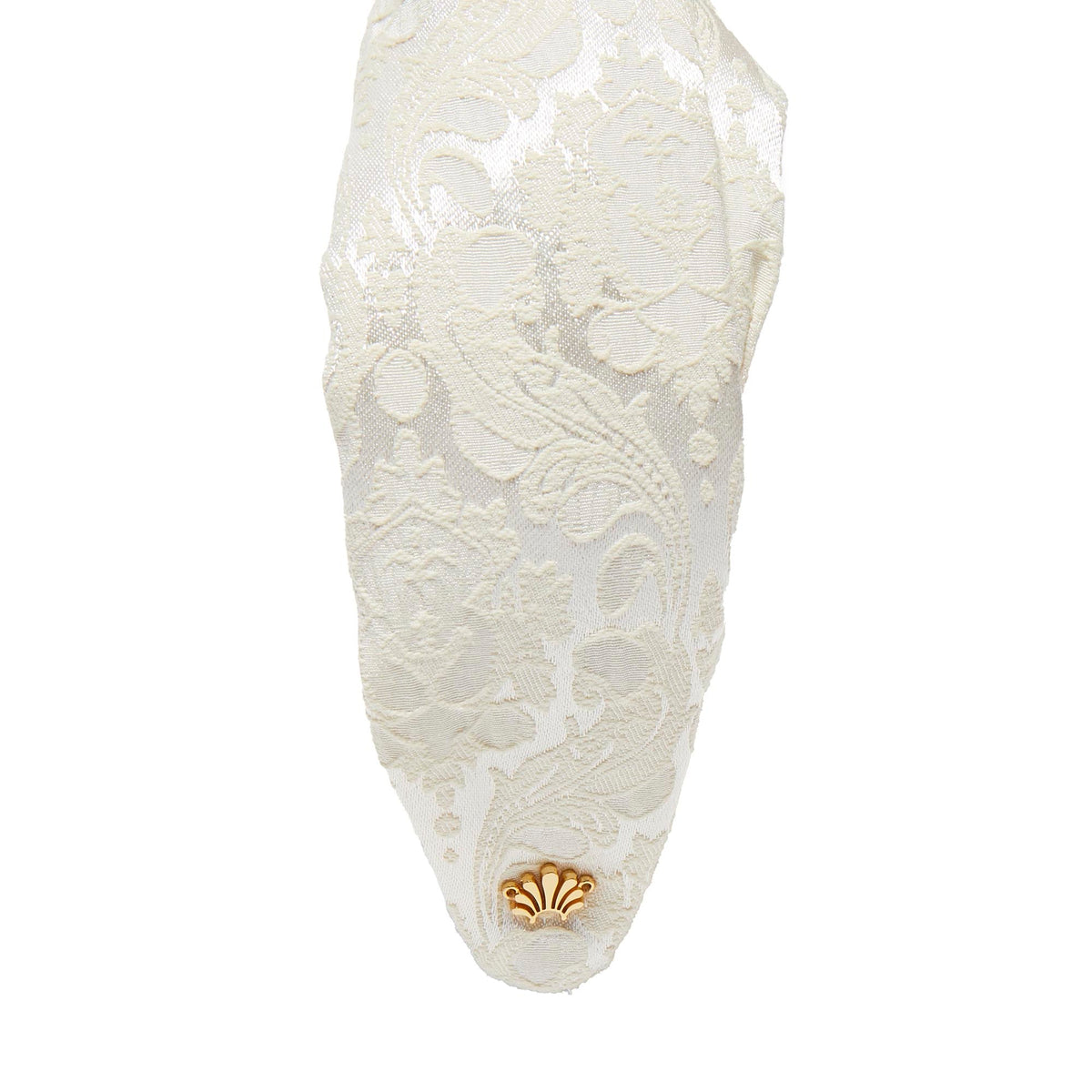 Lele Sadoughi HEADBANDS IVORY MARLENE DAMASK BROCADE HEADBAND