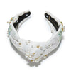 Lele Sadoughi HEADBANDS IVORY THE NURSERY ALICE KNOTTED HEADBAND