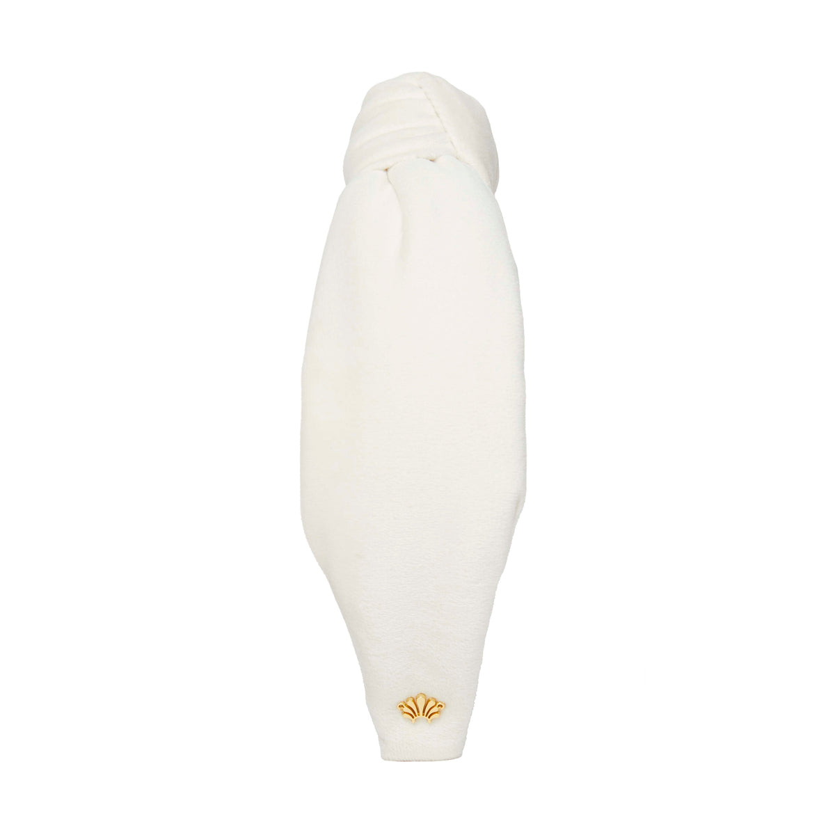 Lele Sadoughi HEADBANDS IVORY VELVET KNOTTED HEADBAND