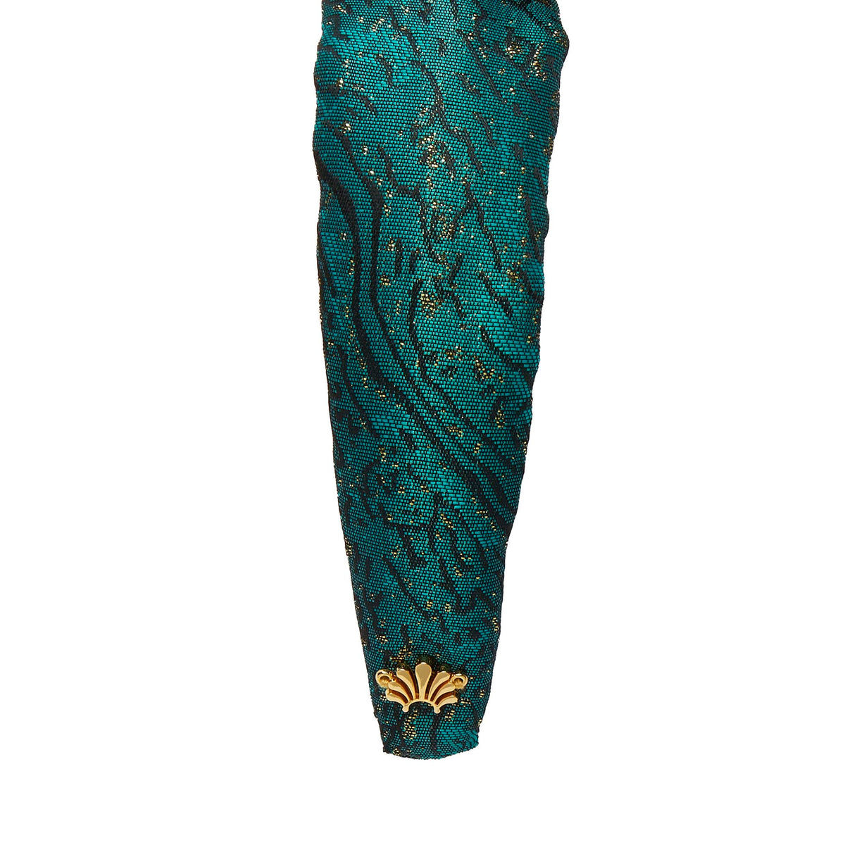 Lele Sadoughi HEADBANDS JADE KIDS BOW TIE SILK BROCADE HEADBAND