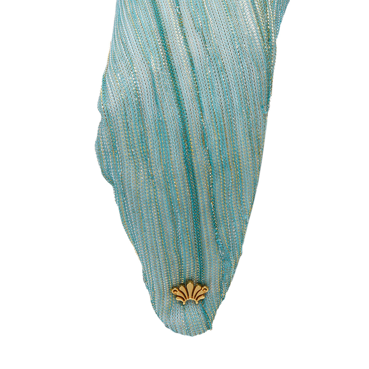 Lele Sadoughi HEADBANDS JADE TURQUOISE GRETA SHIMMER HEADBAND