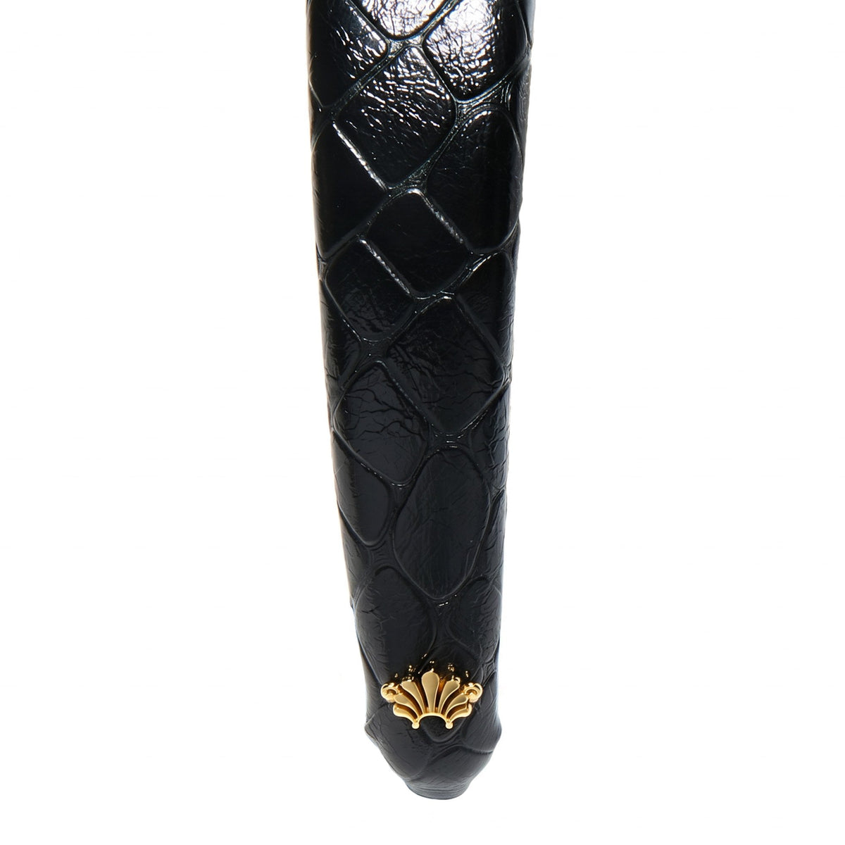 Lele Sadoughi HEADBANDS JET ALICE FAUX CROC HEADBAND
