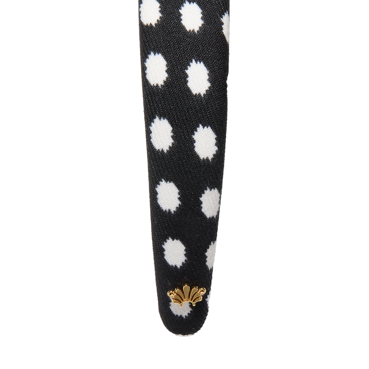 Lele Sadoughi HEADBANDS JET ALICE POLKA DOT HEADBAND