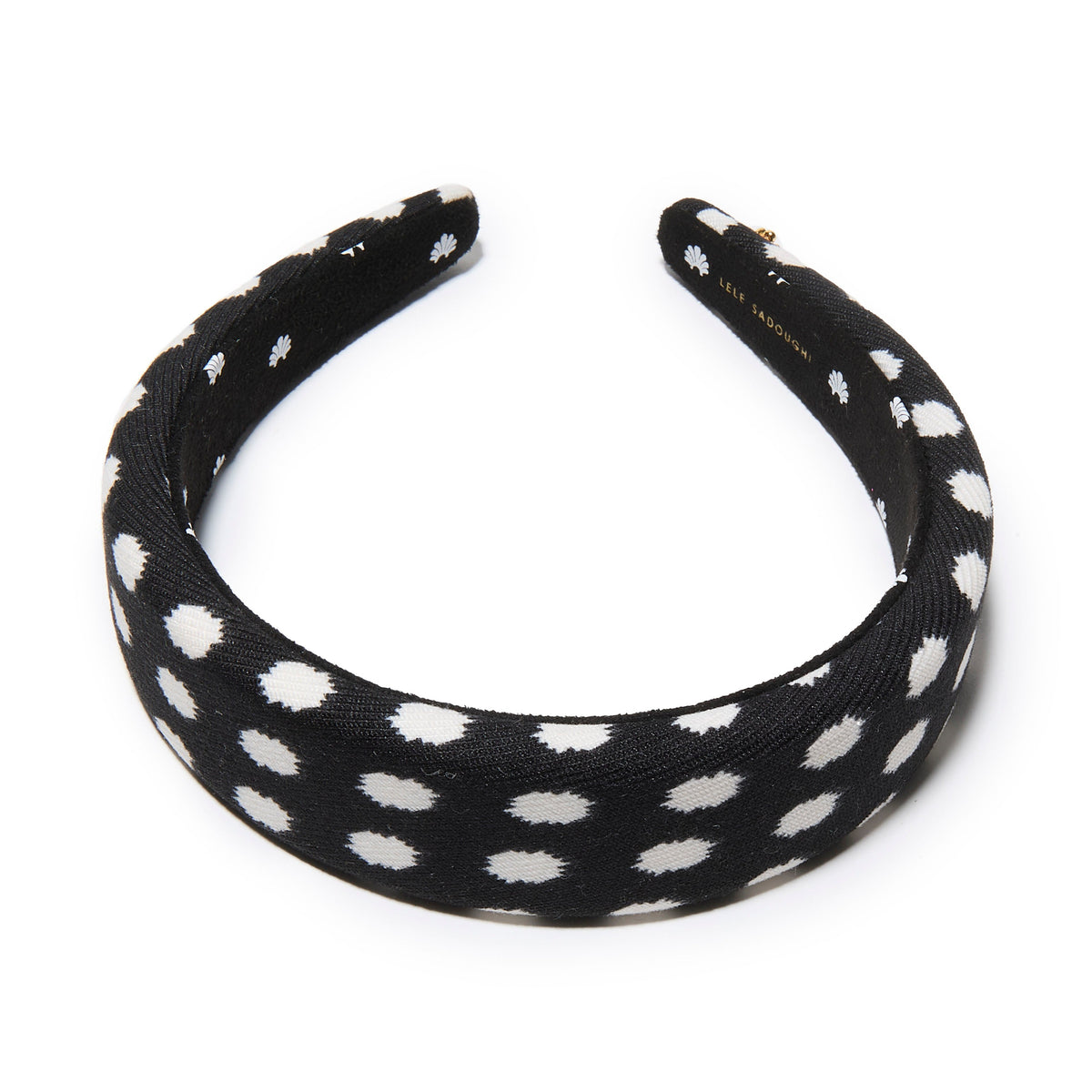Lele Sadoughi HEADBANDS JET ALICE POLKA DOT HEADBAND