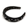 Lele Sadoughi HEADBANDS JET ALICE STAR OF DAVID EMBELLISHED HEADBAND