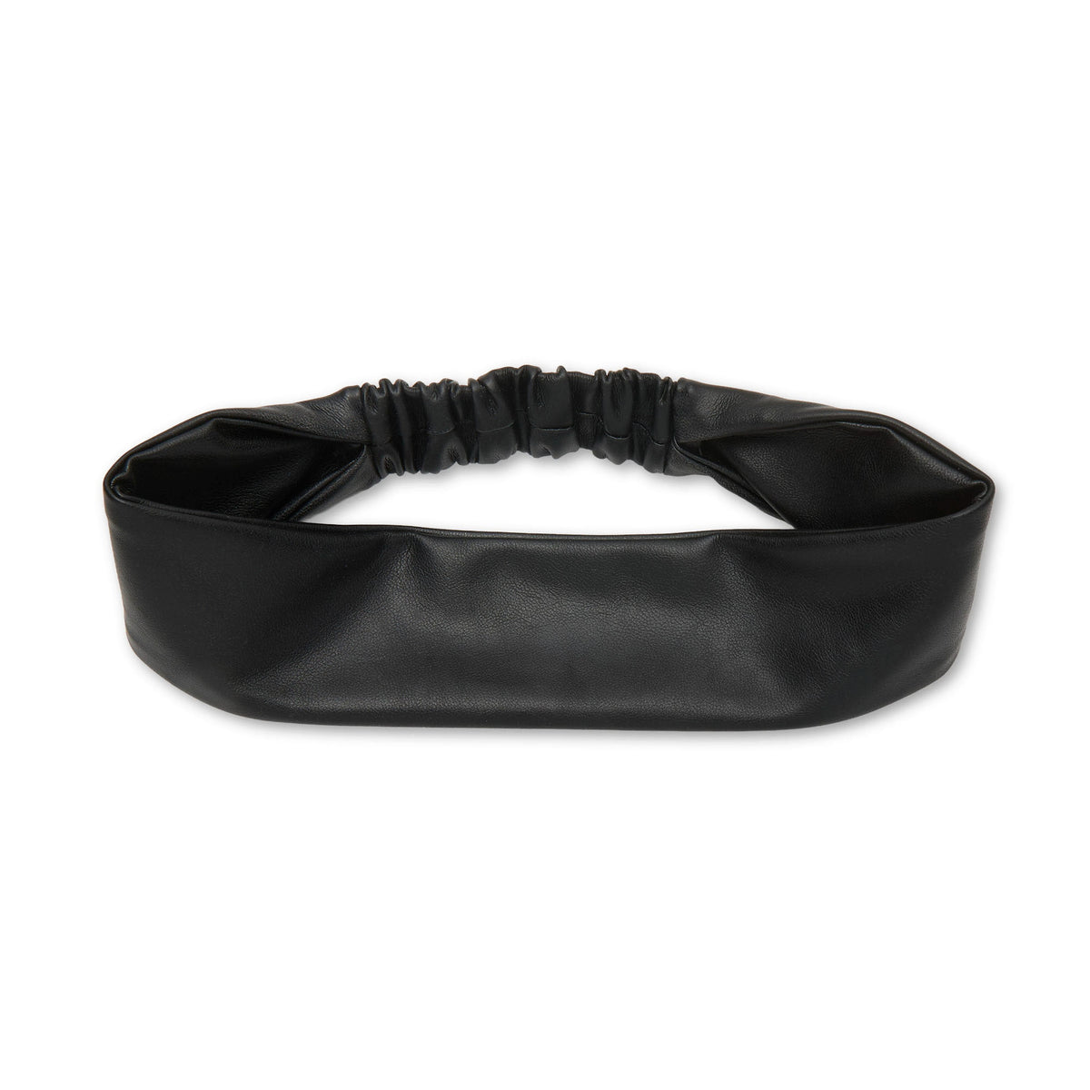 Lele Sadoughi HEADBANDS JET AUDREY FAUX LEATHER HEADBAND