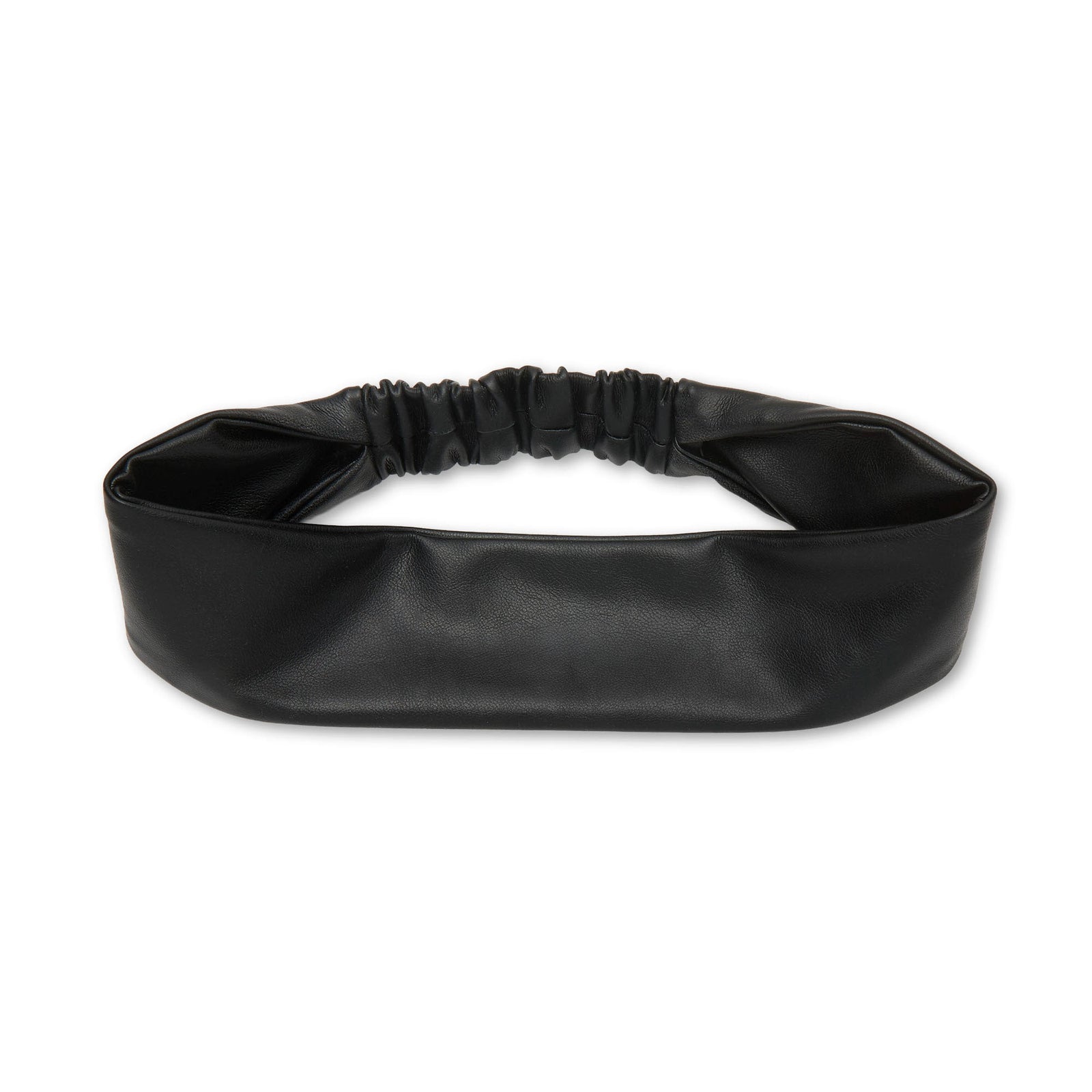 Lele Sadoughi HEADBANDS JET AUDREY FAUX LEATHER HEADBAND