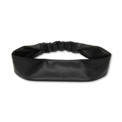 Lele Sadoughi HEADBANDS JET AUDREY FAUX LEATHER HEADBAND