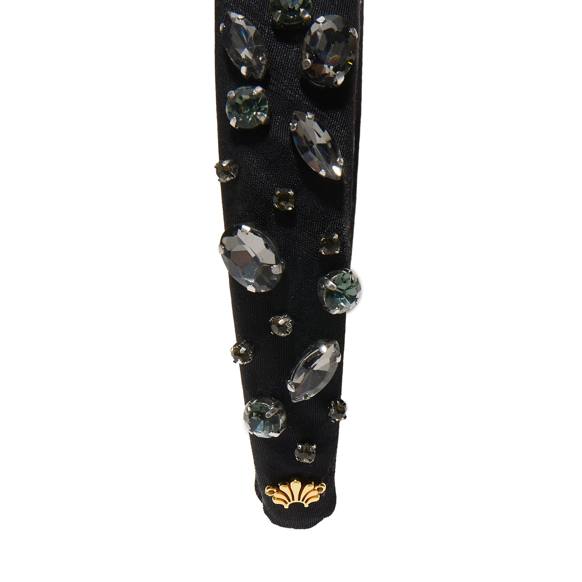 Lele Sadoughi HEADBANDS JET CRYSTAL EMBELLISHED ALICEHEADBAND